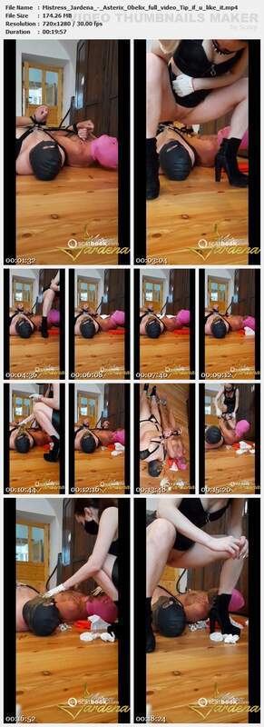 Mistress Jardena - Asterix Obelix full video Tip if u like it