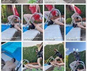 Mistress Jardena - Piss service by pool worker