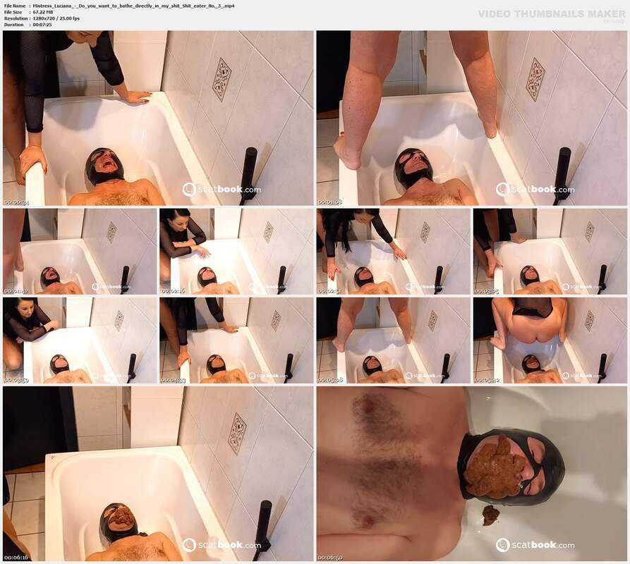 Mistress Luciana - Do you want to bathe directly in my shit Shit eater No. 3