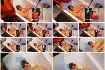 Mistress Luciana - Shit cocktail in the bathtub