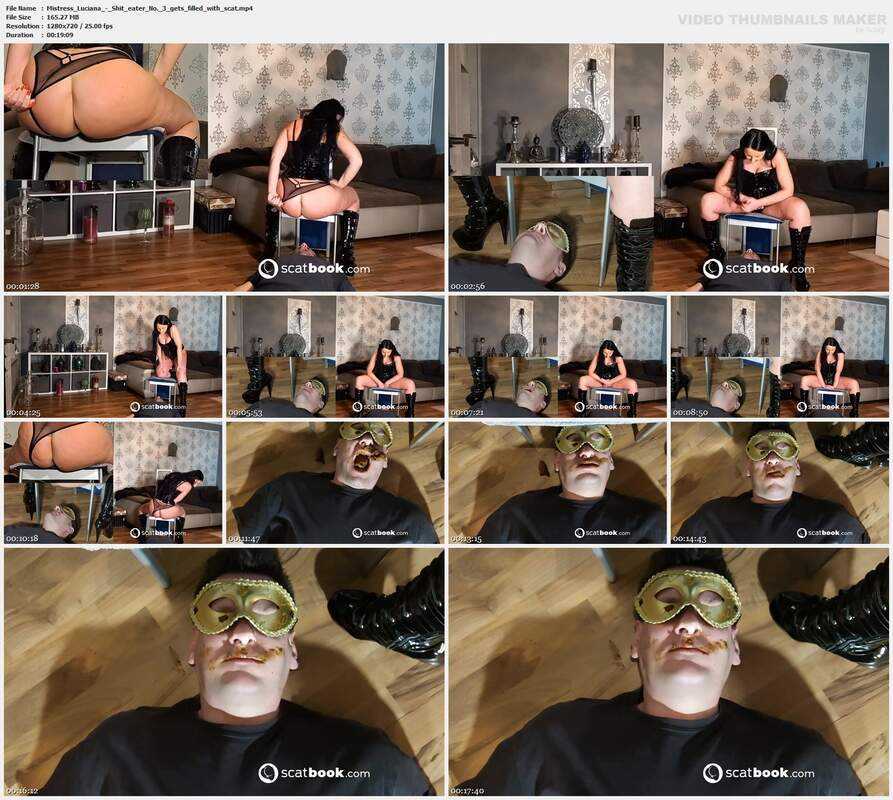Mistress Luciana - Shit eater No. 3 gets filled with scat