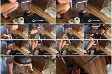 Mistress Luciana - Shit eater No. 3 gets the full load