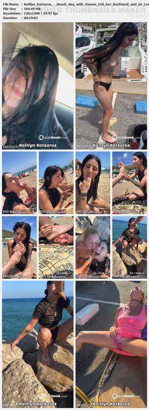 Kaitlyn Katsaros - Beach day with Venom Evil her boyfriend and Dr Love