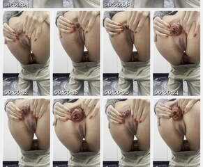 Rosemia - Dirty anal prolapse at office bath