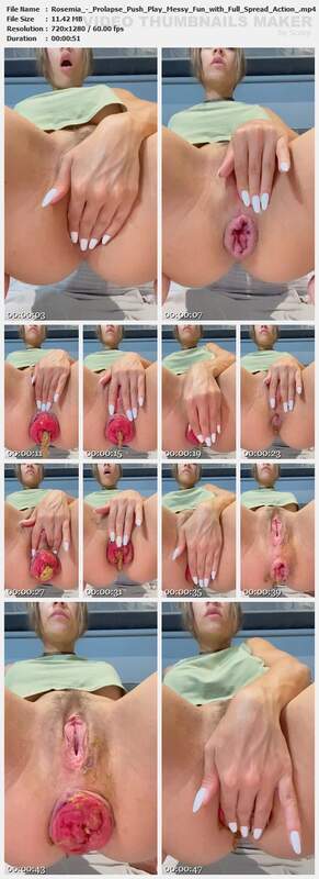 Rosemia - Prolapse Push Play Messy Fun with Full Spread Action