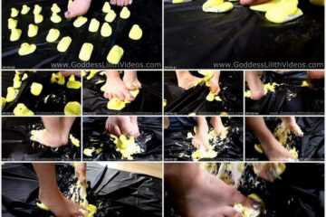 Goddess Lilith - Giantess Lilith Crushes Stomps Easter Marshmallows 2