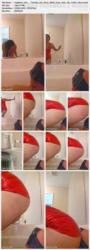 Goddess Fire - Turning My Sissy Bitch Gary Into My Toilet Slave