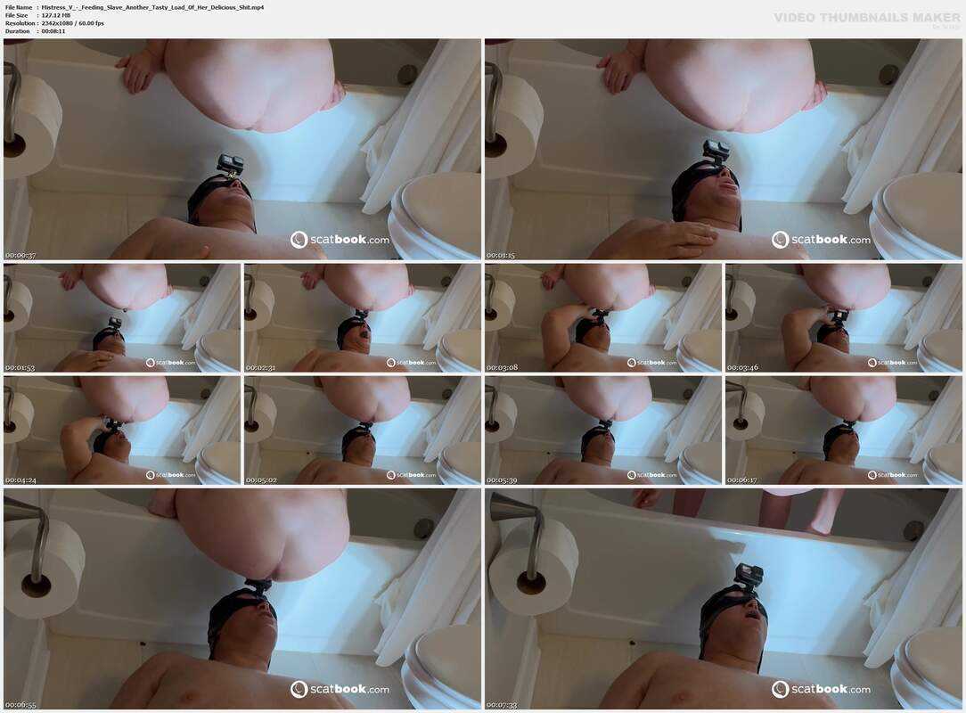 Mistress V - Feeding Slave Another Tasty Load Of Her Delicious Shit