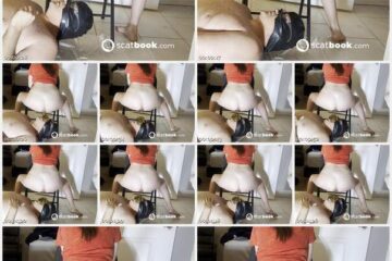 Mistress V - Giving Slave Her Weekly Load. She Covers His Ugly Face MISTRESS V AND HER SLAVE