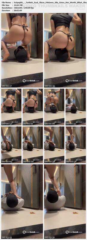 Sctpsg06 - Turkish Scat Slave Mistress Sila Gives Her Worth What She Eats