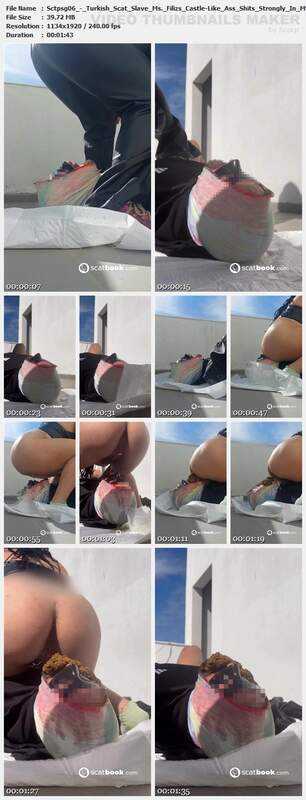 Sctpsg06 - Turkish Scat Slave Ms. Filizs Castle-Like Ass Shits Strongly In My Mouth