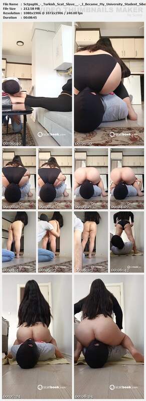 Sctpsg06 - Turkish Scat Slave  - I Became My University Student Sibels Toilet Slave