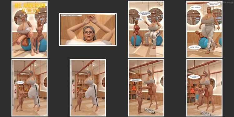 GiantPoser - Ms. Anderson at the GYM Ong