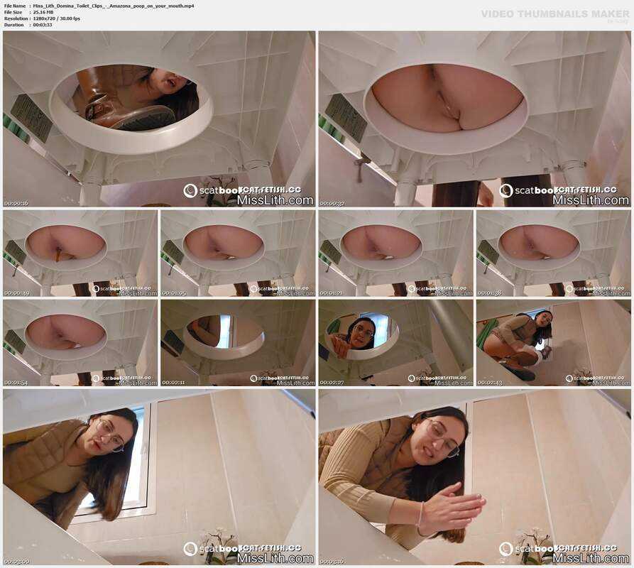 Miss Lith Domina Toilet Clips - Amazona poop on your mouth