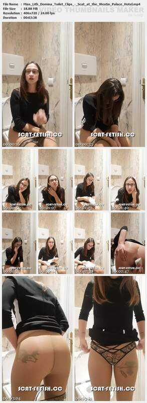 Miss Lith Domina Toilet Clips - Scat at the Westin Palace Hotel