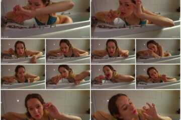 Cute college gal going naughty - Sea Creature GIANTESS Vore
