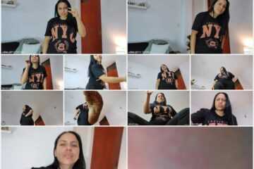 Rise Of The Giantess - Giantess Canela slow shrink