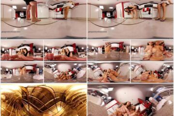 Ginarys Giantess Adventures - VR 360 Sexy Neighbors Tease Cook Your Shrunken Body