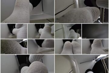 Heels Daze Org - Unaware Giantess Working on Laptop in Socks