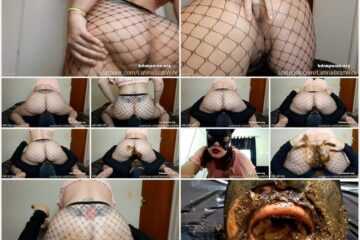 Latina Scat Wife - Shitting With Socks In The Pigs Face