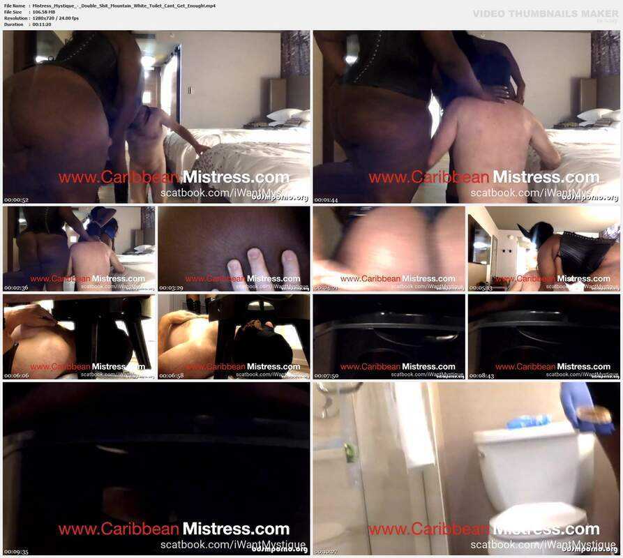Mistress Mystique - Double Shit Mountain White Toilet Cant Get Enough!