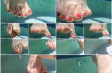 WorldUnseenFilms - Scarletts Feet in the water