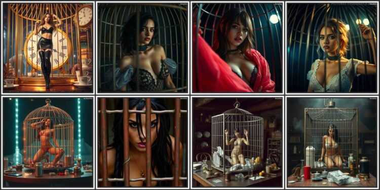 Bobvan - Caged AI dolls - 3D Adult Comic