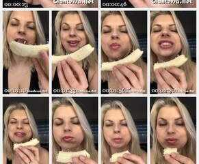 Giantessa789 - Banana Snack Time