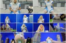 Media Impact Customs - Alice In Pleasureland Sahrye Growth Cosplay Giantess attacks city