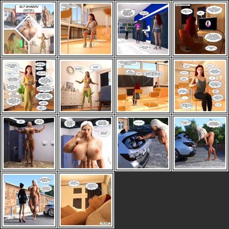 RoboLrd - AIt Amazon - 3D Adult Comic