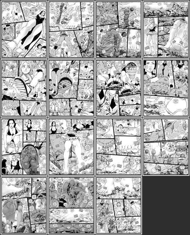 SWGTS - Giantess Boarding School: Fear in the Forest - Western Adult Comic