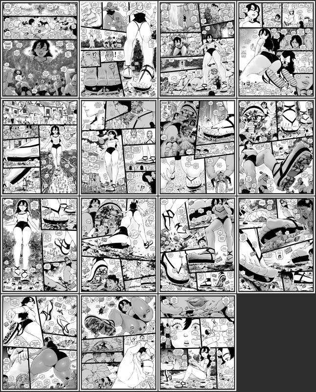 SWGTS - Giantess Boarding School: The Tiny Village - Western Adult Comic