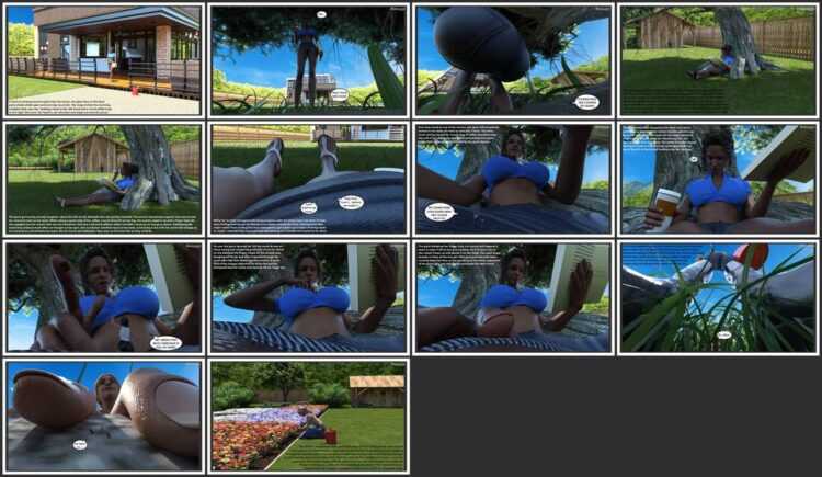 Scarlett-GTS - In the Garden: After Party - 3D Adult Comic