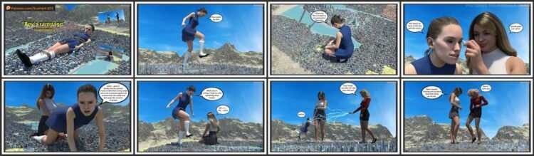 ScarlettGTS - Rey's Rampage - 3D Adult Comic