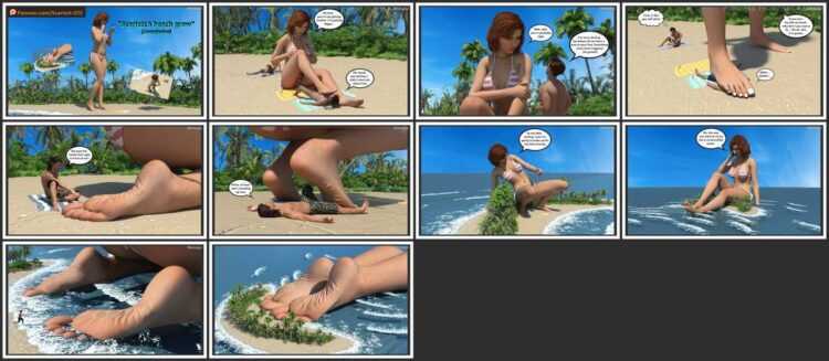 ScarlettGTS - Scarletts Beach Grow - 3D Adult Comic
