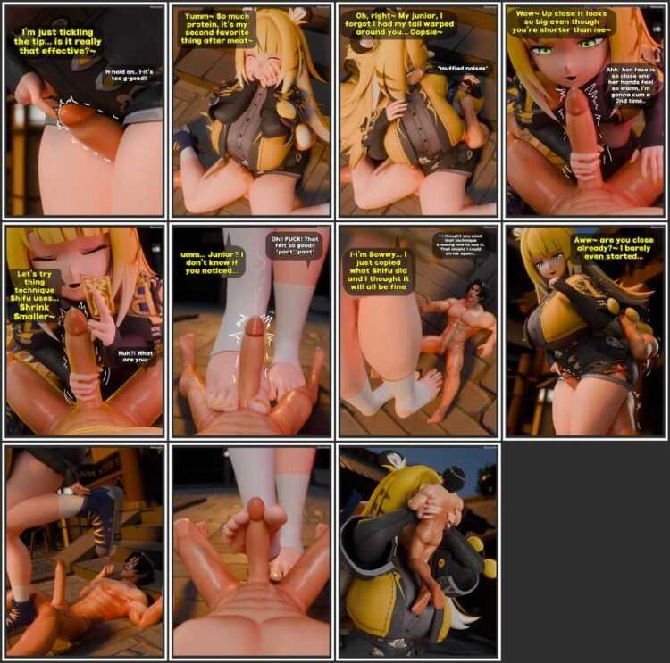 ExtraThicc - Ju Fufu 'Training' Techniques - 3D Adult Comic