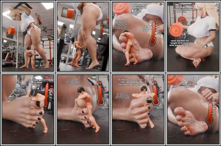 ExtraThicc - Working-Out With Giant GF - 3D Adult Comic