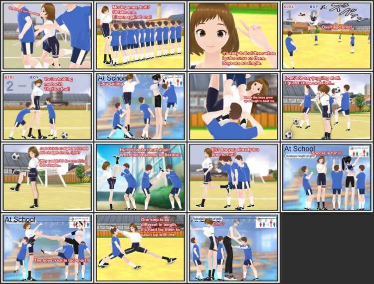 GirlGrowthClub - The Soccer - 3D Adult Comic