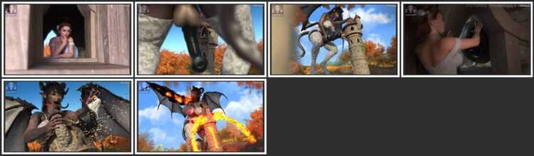 EldritchGTS - The Dragon Princess And The Uh... Regular Princess - 3D Adult Comic