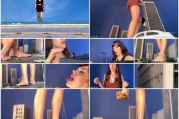 Giantess Ave - Giantess Victoria The Biggest Model in the World Giantess City FX