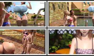 WereyWorks - Pool Party - 3D Adult Comic