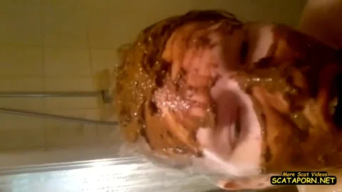 JuliaDream – Shit on head or total scat mess – Fboom – Julia