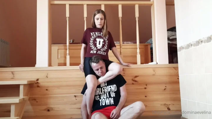Evelina Domina  Spandex Shorts Headscissors