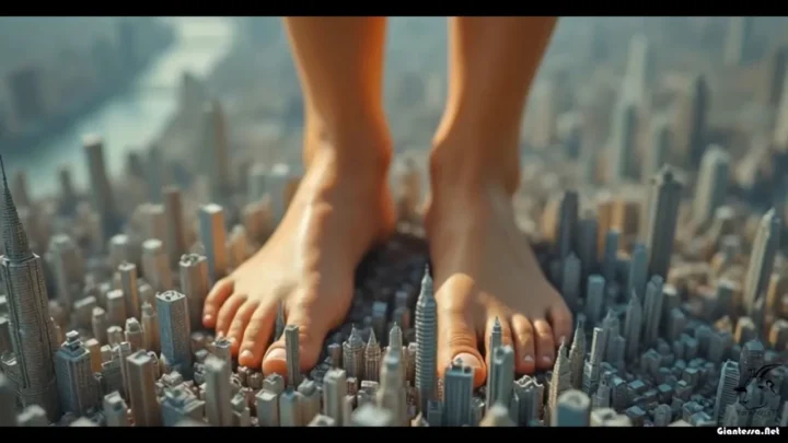 Foragers Giantess – Colossal Woman. AI Short Horror