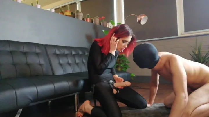 Adreena Angela mistress strapon Oral Training Humiliation for Slave