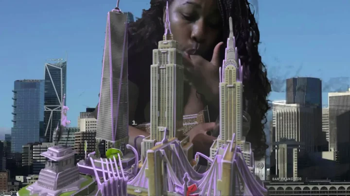 Giantess Collecting Tiny Humans