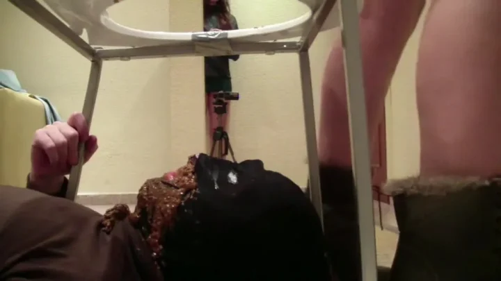 Human live toilet for mistress