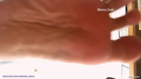 Mistress Enola Fetish – ENOLA TIED UP FOOT WORSHIP Sniff and Clean my feet, bare toenails, soles and toejams